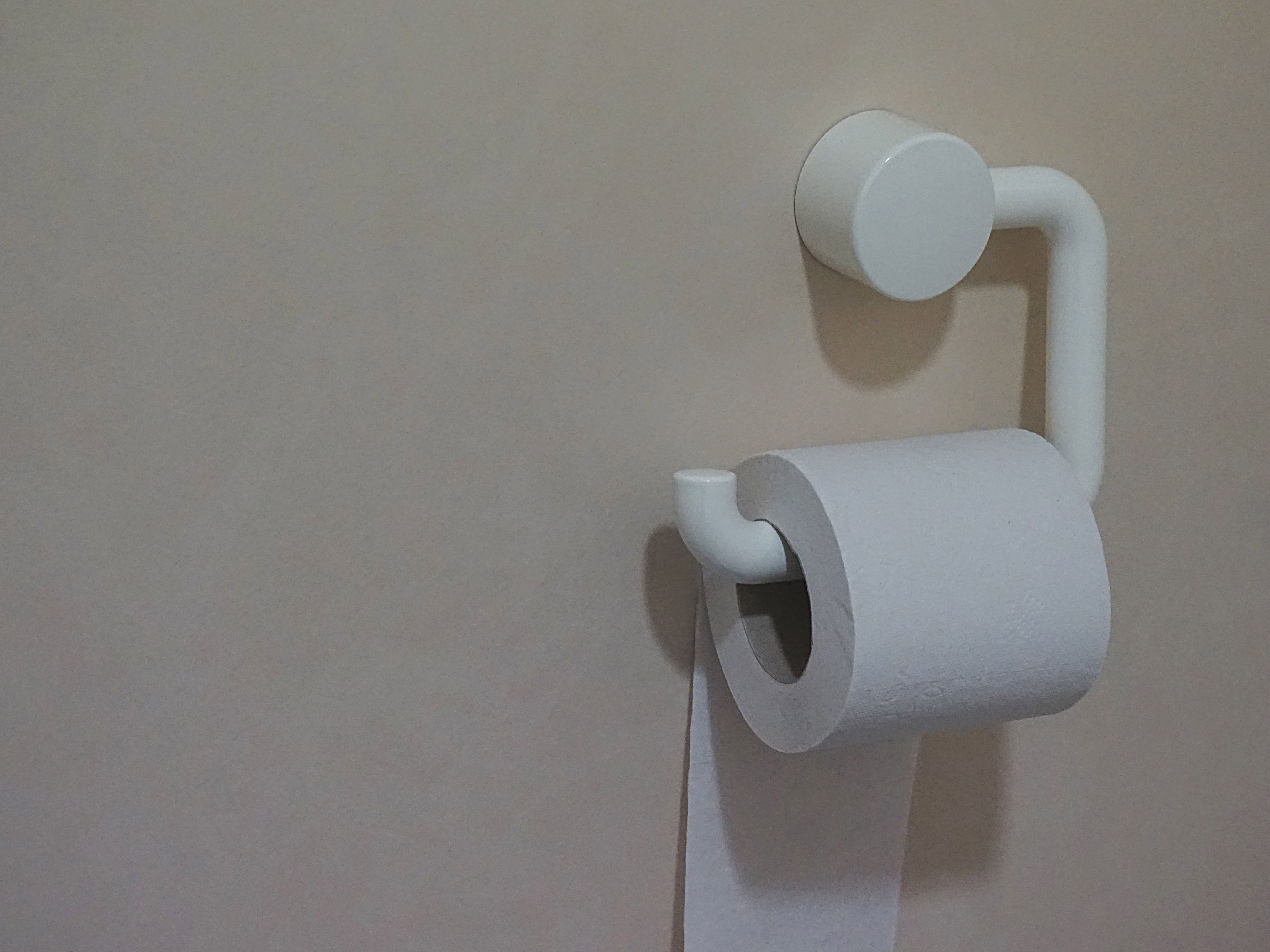 Photo of toiler paper hanging off the roll